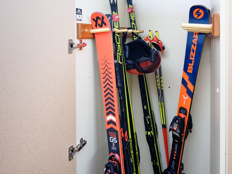 A ski locker available for use during your stay
