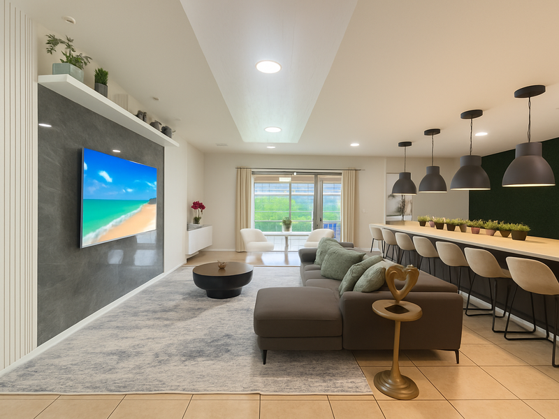 Spacious open concept areas to enjoy with your friends and family.