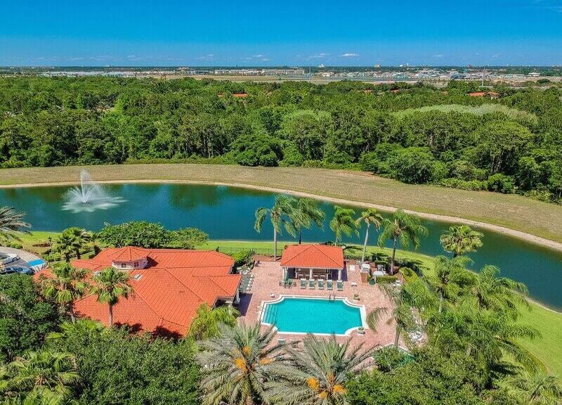 Located in Emerald Island Resort, known for its lush landscaping and family-friendly amenities.