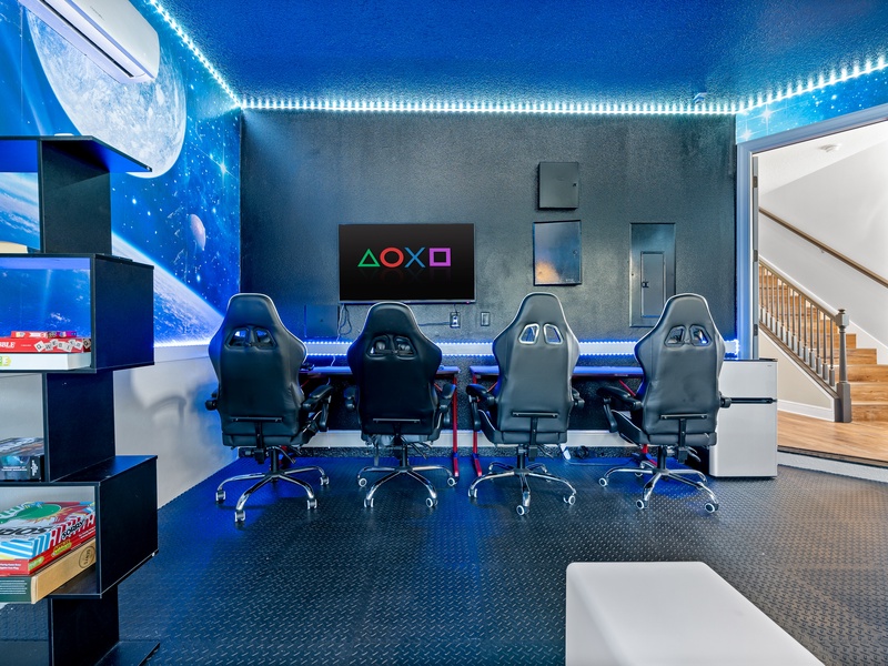 Game console at the game room for endless fun.