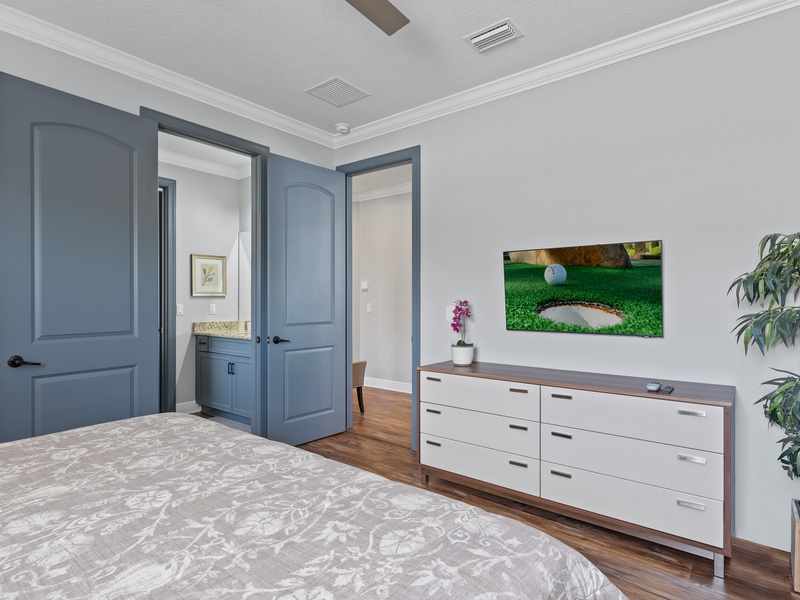 Each bedroom comes with its own TV.