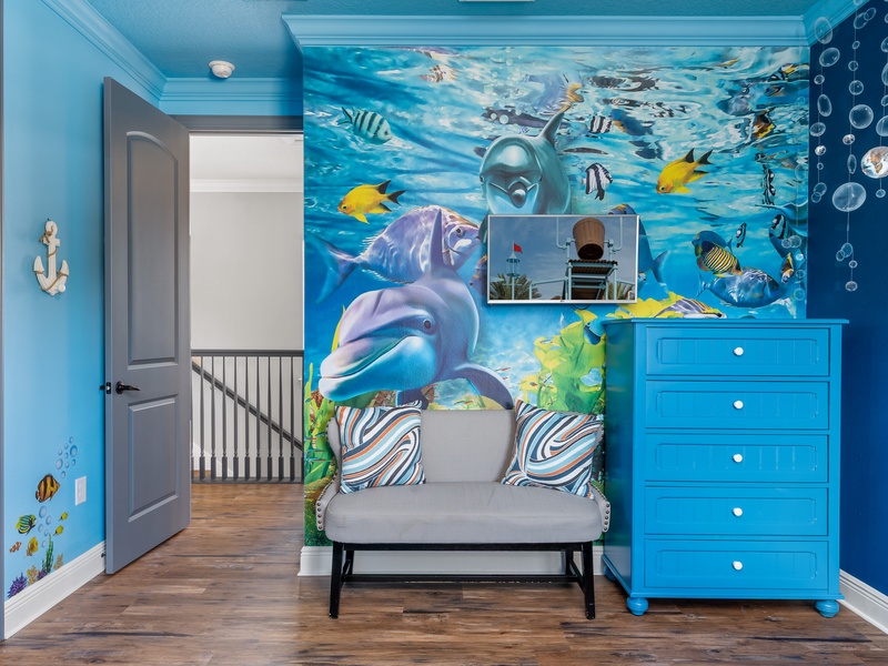 Flat-screen TV in each bedroom for relaxing entertainment.
