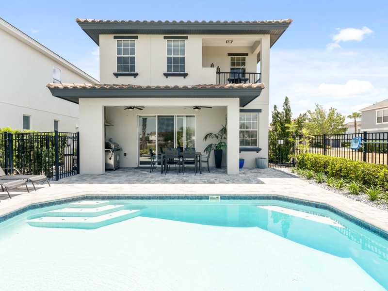 Perfect outdoor space for a refreshing dip in the pool.