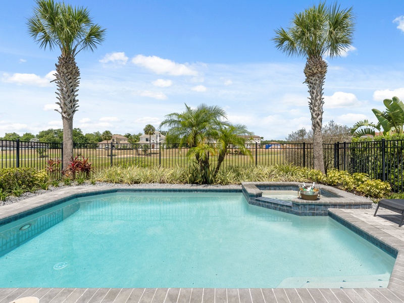 Have a swim at the stunning pool with breathtaking views of the Resort's golf-course.