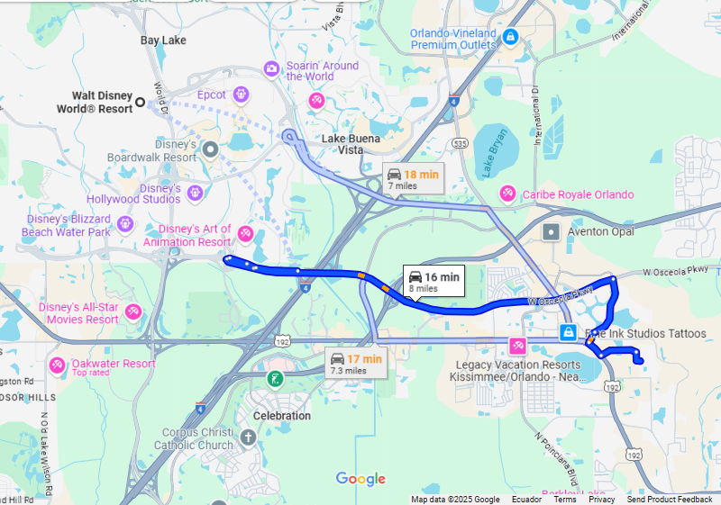 Located just a 15 to 20-minute drive from Orlando's top attractions!