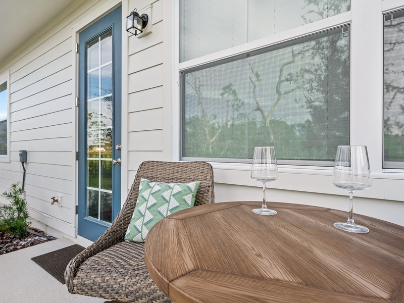 Have a relaxing evening in our outdoor seating area.