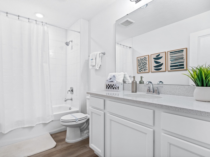Beautiful high quality bathrooms.