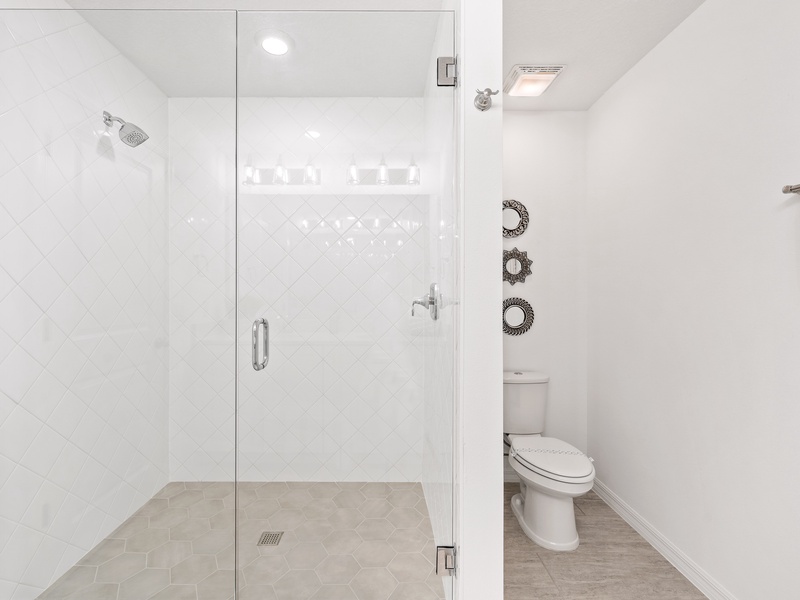 Beautiful high quality bathrooms.