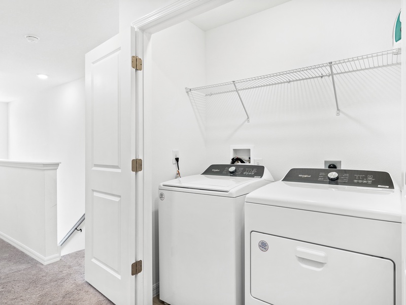 Need to do laundry? There is a washer and dryer at the unit for your convenience.