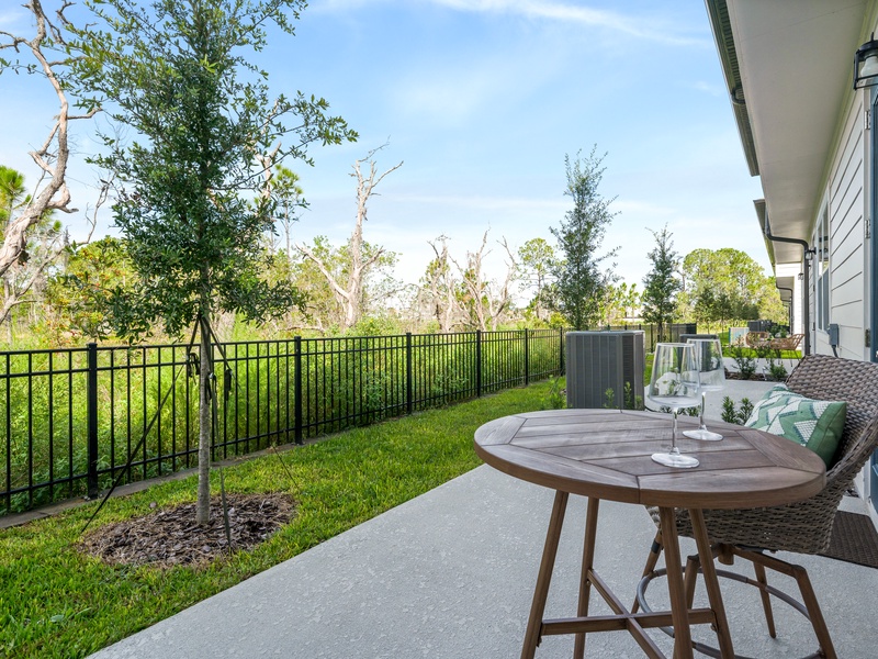 Enjoy the beautiful landscapes while you take your morning coffee to start for the day.