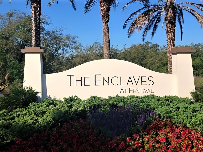 Located at The Enclaves at Festival Resort, private gated neighborhoods surrounded by beautiful Florida woodlands.