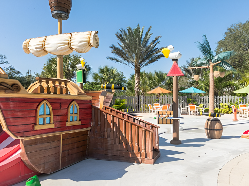 Embark in a world full of adventure at the pirate themed Splash Playground!