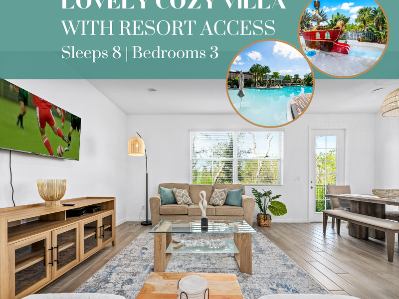 Your perfect 3-bedroom Orlando getaway in an all-access resort!