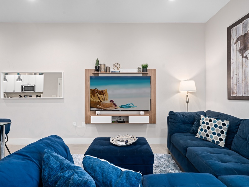 Enjoy movie nights in our comfortable plush seating.