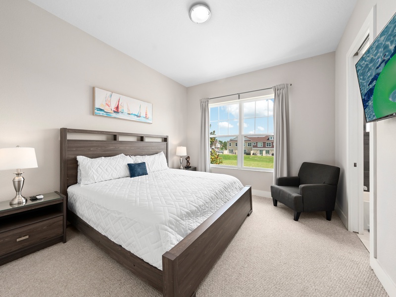 Relax in our comfortable beds after a fun-filled day exploring Orlando.