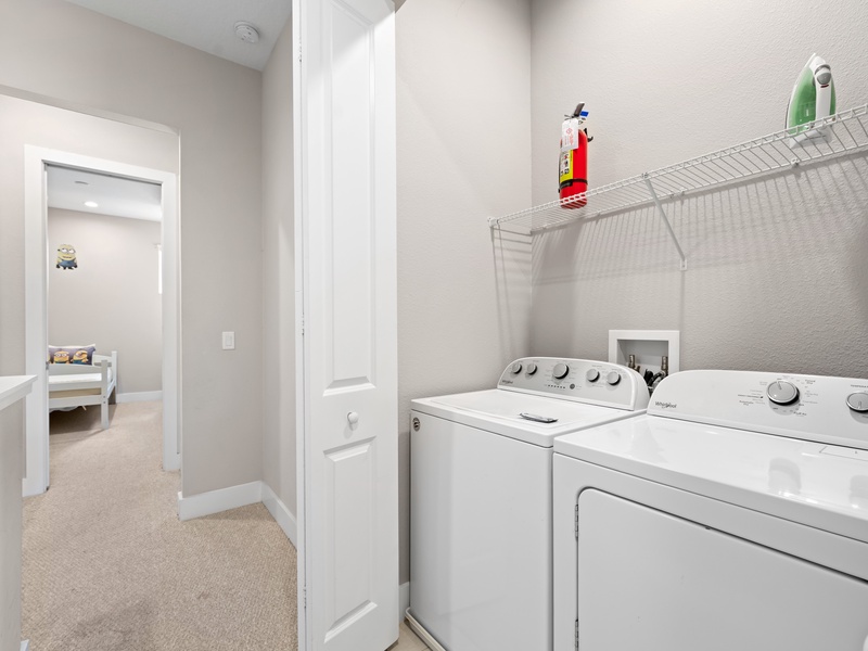 Need to do laundry? There is a washer and dryer at the unit.