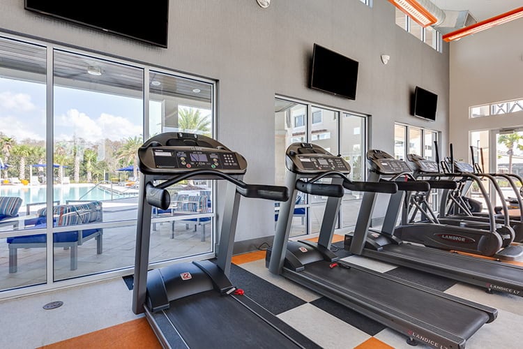 Need to stay active during the holidays? There is a fitness center at the resort.