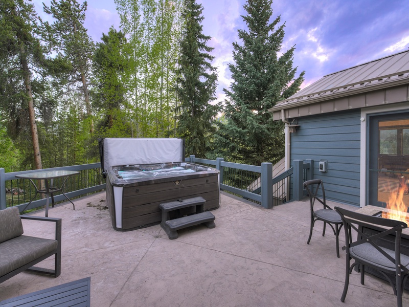 Level 3: New hot tub & gas firepit