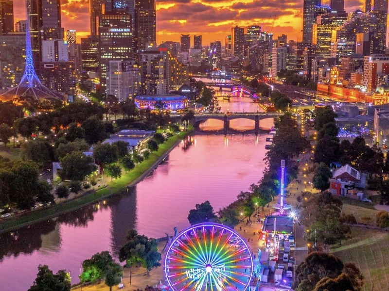 Scenic view of Melbourne