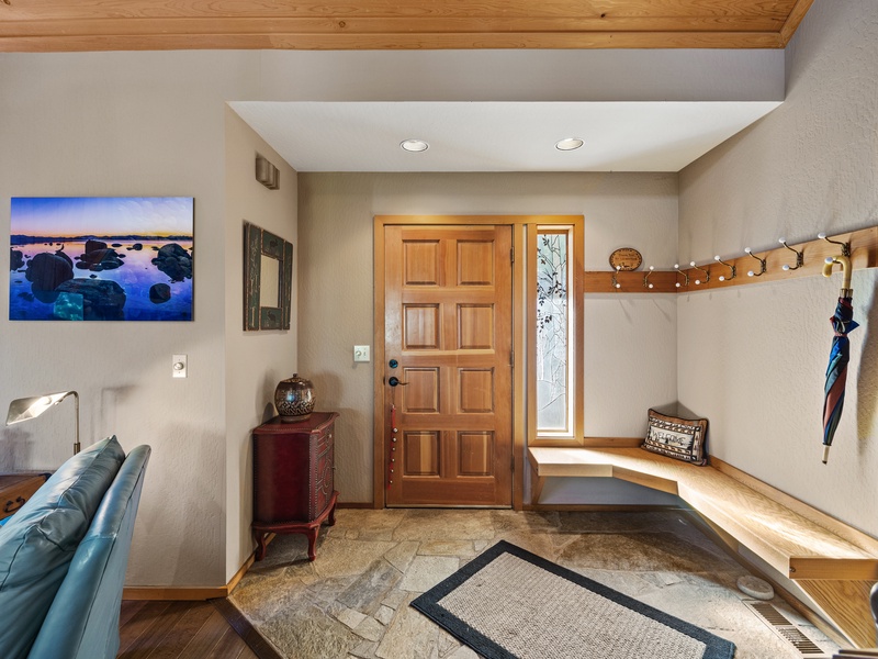 Entrance and foyer of home