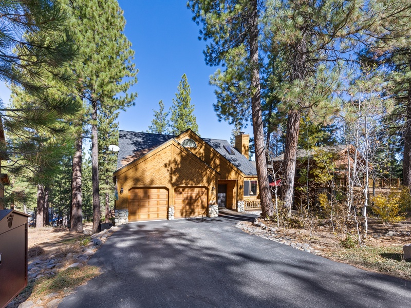 Wide-angle view of the home's exterior