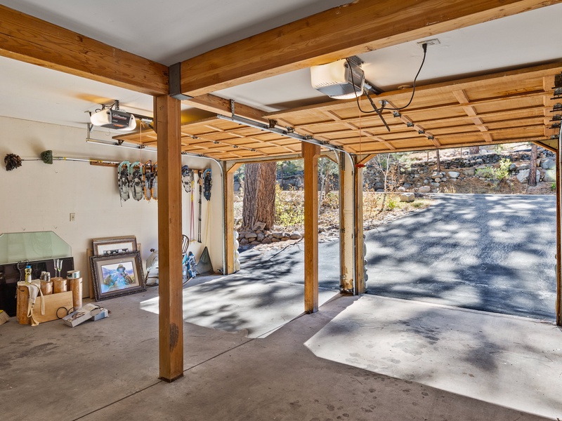 Two car garage available