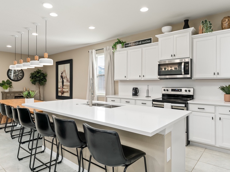 Our kitchens are fully equipped with all the appliances you need to start your day.
