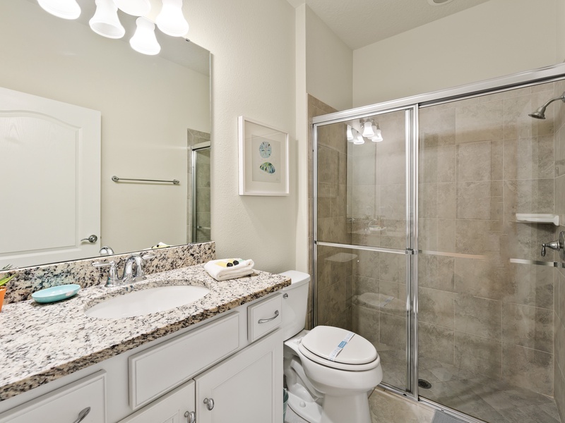 Beautiful high quality bathrooms.