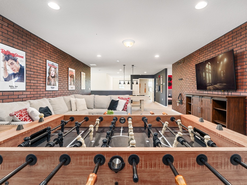Challenge your friends and family to a fun game of pool.