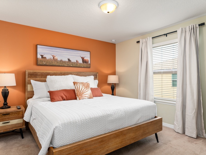 Rest in our high quality beds after a long day at the parks.
