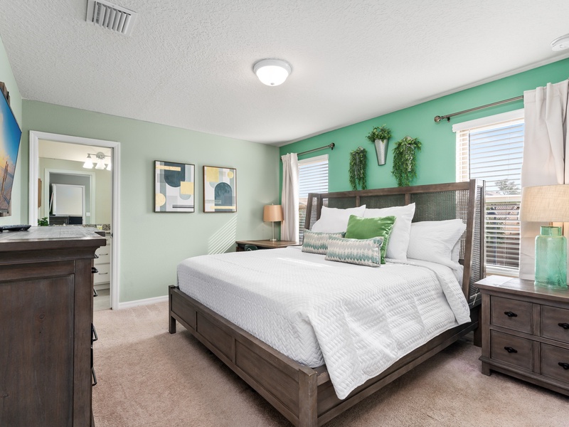 Rest in our high quality beds after a long day at the parks.