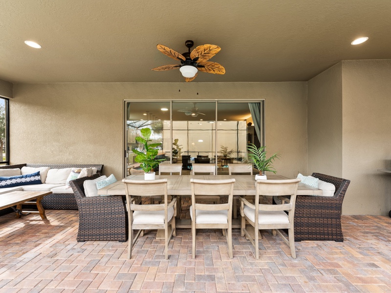 Unwind on the spacious patio, complete with a BBQ grill, perfect for cooking up delicious meals.