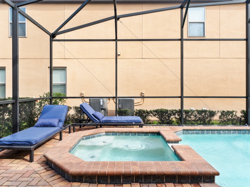Enjoy the Florida sun outside by the pool.