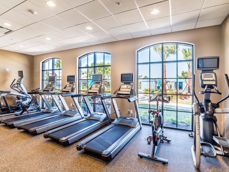 Need to stay active during the holidays? There is a fitness center at the resort!