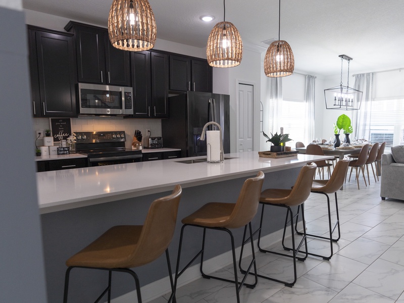 Our kitchens are fully equipped with all the appliances you need to prepare your meals for the day.