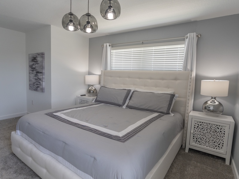Relax in our high-quality beds after a long day at the parks.