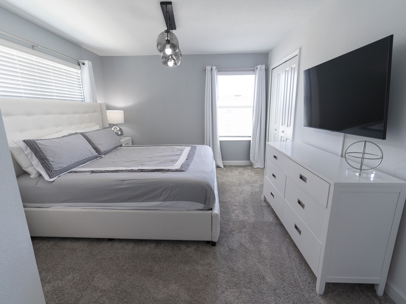Each bedroom comes with its own TV for your convenience.