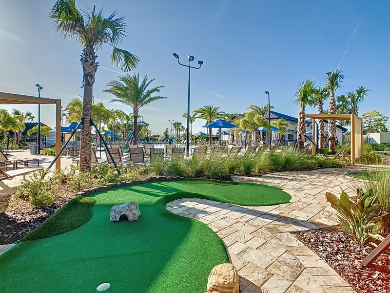 Challenge yourself and your family to a fun round at the mini golf course.