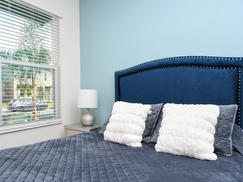 Relax in our high-quality beds after a long day at the parks.
