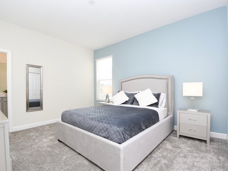 Relax in our high-quality beds after a long day at the parks.