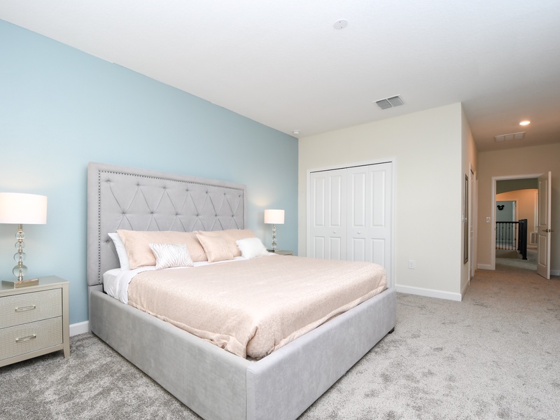 All five bedrooms are comfortably furnished.