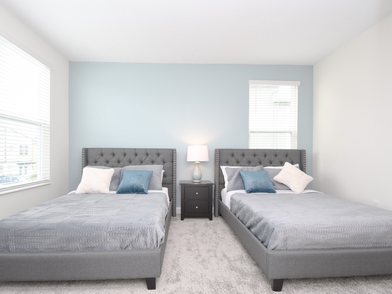 All five bedrooms are comfortably furnished.