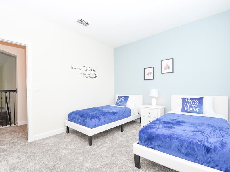 All five bedrooms are comfortably furnished.