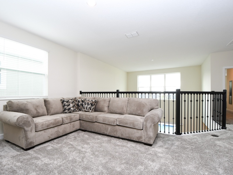 Relax with ample plush seating for everyone