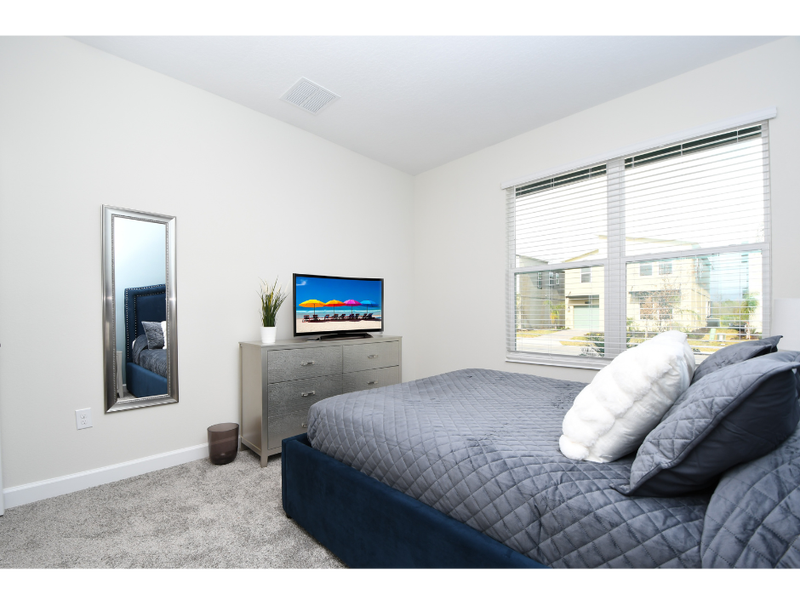 All five bedrooms are comfortably furnished.