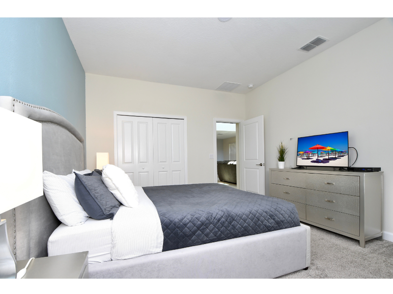 All five bedrooms are comfortably furnished.