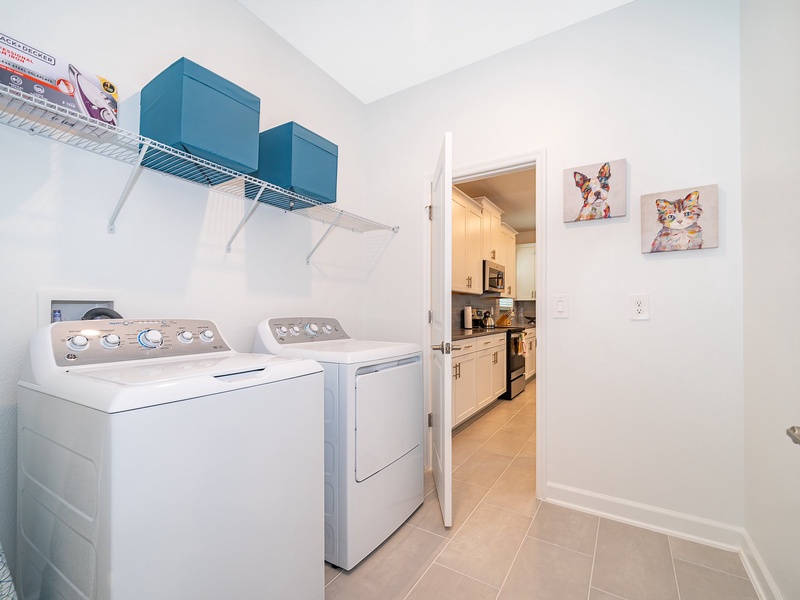 Need to do laundry? There is a washer and dryer at the unit.