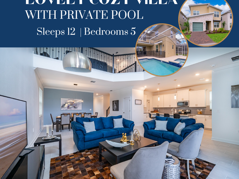 Spend your holidays in a comfortable 5 bedroom, 5 bathroom home.