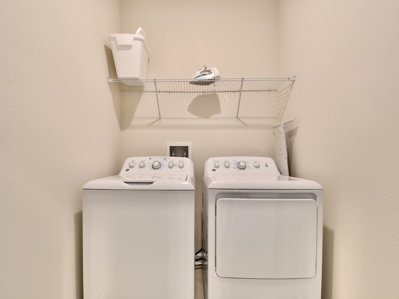 Need to do laundry? There is a washer and dryer in the unit for your convenience.