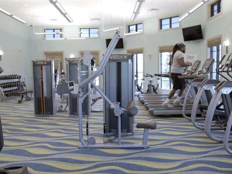 Need to stay active during the holidays? There is a fitness centre at the resort.